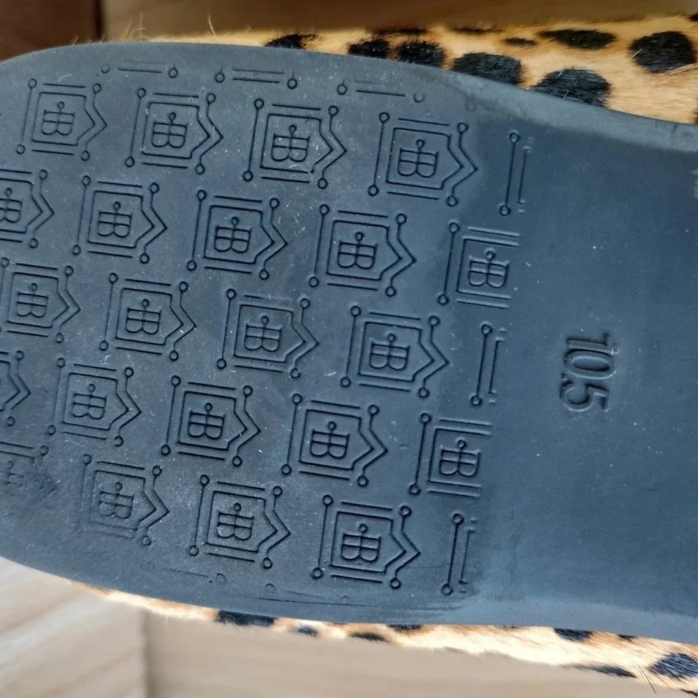 BIRDIES US 10.5 Cheetah Calf Hair The Starling Flats Loafers Shoes Slippers